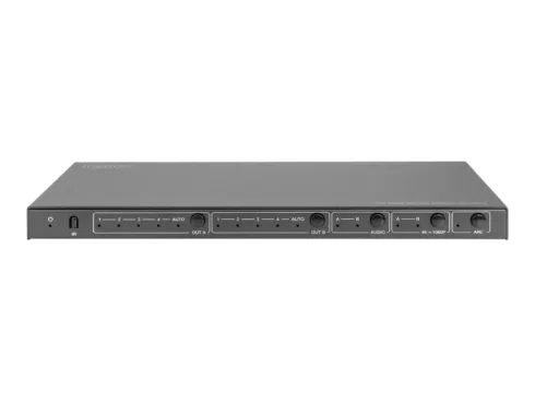 DIGITUS 4×2 HDMI Matrix Switch 4K/60Hz Scaler EDID ARC HDCP 2.2 18Gbps