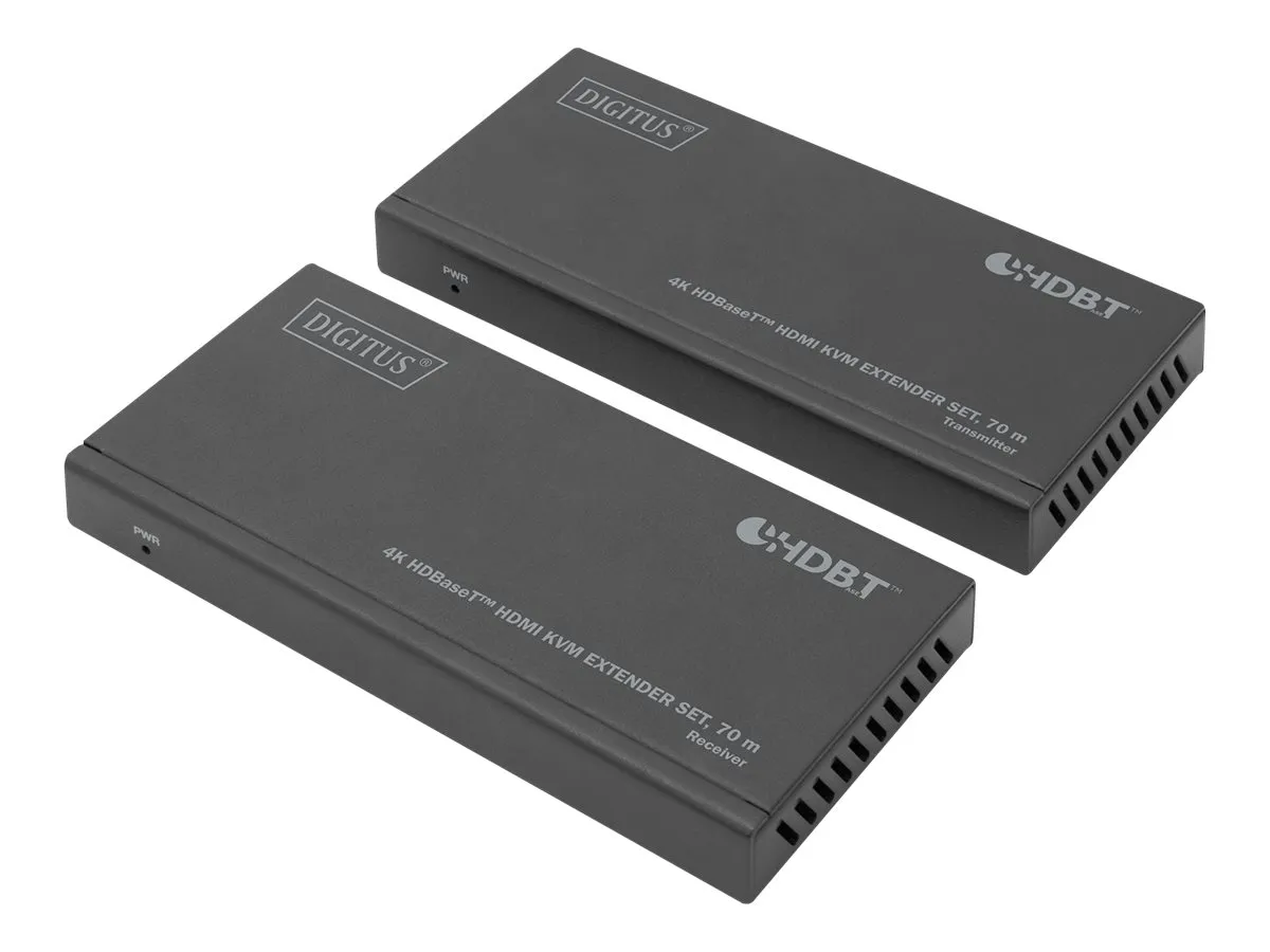 also-ds-55512 DIGITUS HDBaseT HDMI KVM Extender 4K/30Hz 70m 10.2 Gbps HDCP 2.2