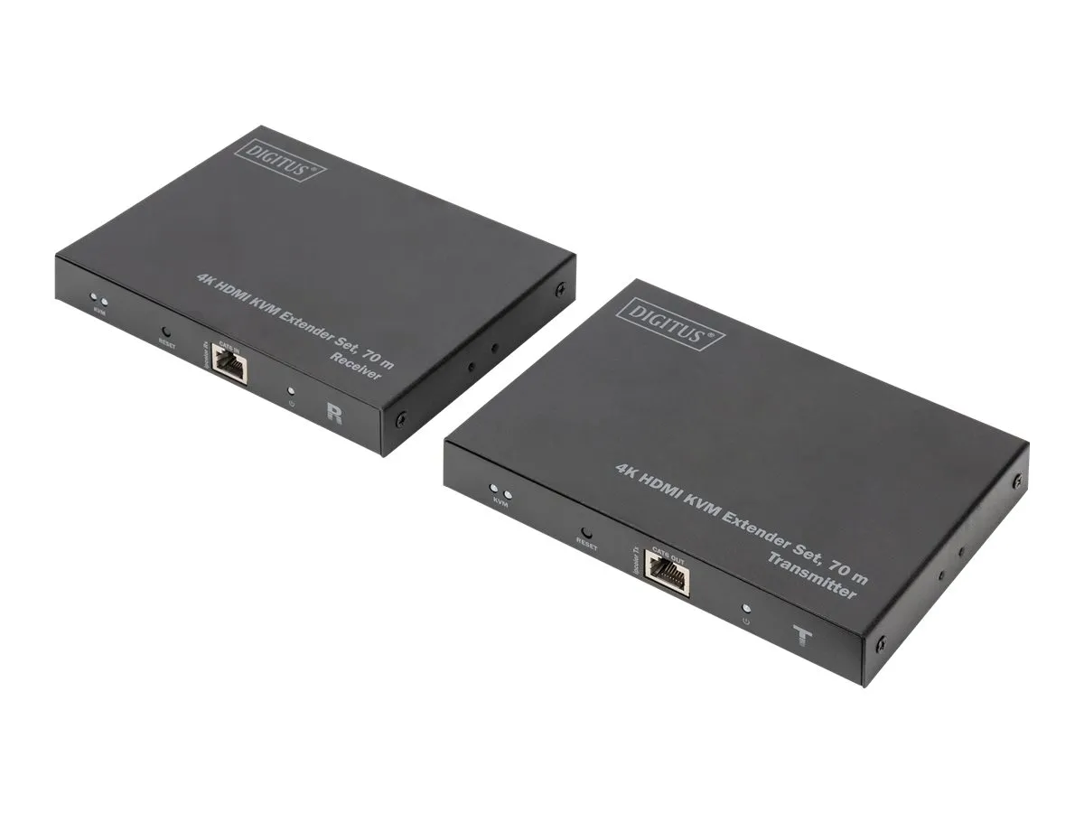 also-ds-55513 DIGITUS HDMI 2.0 HDMI KVM Extender Set 70m USB 1.1 touch panel support