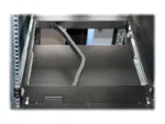 DIGITUS modularized 43.2cm 17inch TFT console with 8 port KVM US keyboard RAL 9005 black color