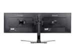 IIYAMA DS1002D-B1 Dual-Monitor table bracket with foot for Displays 10-30Zoll VESA 75×75 mm oder 100×100 mm weight 10kg (P)