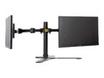 IIYAMA DS1002D-B1 Dual-Monitor table bracket with foot for Displays 10-30Zoll VESA 75×75 mm oder 100×100 mm weight 10kg (P)