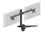 IIYAMA DS1002D-B1 Dual-Monitor table bracket with foot for Displays 10-30Zoll VESA 75×75 mm oder 100×100 mm weight 10kg (P)