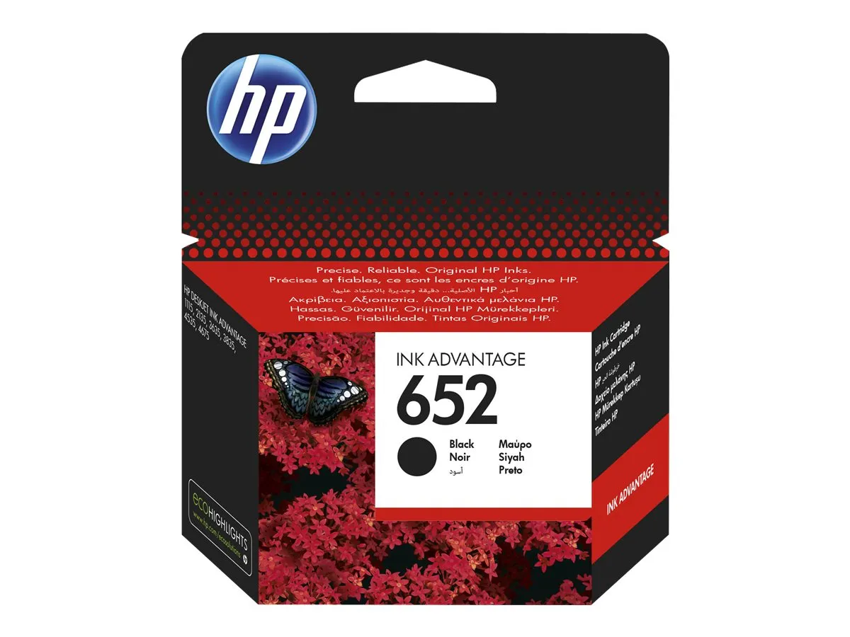 also-f6v25aebhl HP 652 Black Original Ink Advantage Cartridge