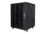 LANBERG FF01-6615-12B free-standing rack 19inch self-assembly flat pack 15U/600x600mm black
