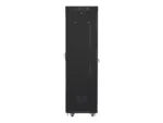 LANBERG free standing rack 19inch cabinet 42U 600×600 glass door LCD flat pack black