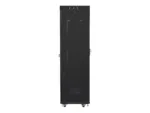 LANBERG free standing rack 19inch cabinet 42U 600×600 glass door LCD flat pack black