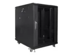 LANBERG FF01-6815-12B free-standing rack 19 self-assembly flat pack 15U/ 600x800mm black