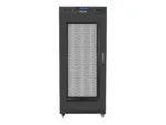 LANBERG free standing rack 19inch cabinet 27U 600×800 mesh door LCD flat pack black