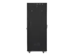 LANBERG free standing rack 19inch cabinet 37U 600×800 glass door LCD flat pack black