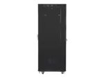 LANBERG free standing rack 19inch cabinet 37U 600×800 glass door LCD flat pack black