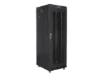 LANBERG free standing rack 19inch cabinet 37U 600×800 mesh door LCD flat pack black