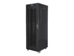 LANBERG free standing rack 19inch cabinet 37U 600×800 mesh door LCD flat pack black