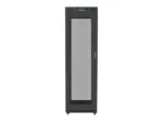 LANBERG free standing rack 19inch cabinet 42U 600×800 mesh door LCD flat pack black