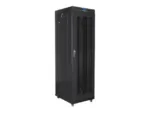 LANBERG free standing rack 19inch cabinet 42U 600×800 mesh door LCD flat pack black