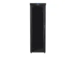 LANBERG free standing rack 19inch cabinet 47U 800×1000 glass door LCD flat pack black