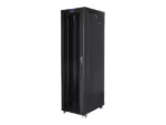LANBERG free standing rack 19inch cabinet 47U 800×1000 glass door LCD flat pack black