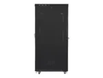 LANBERG free standing rack 19inch cabinet 42U 800×1200 glass door LCD flat pack black