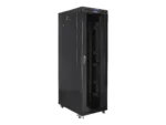 LANBERG free standing rack 19inch cabinet 42U 800×1200 glass door LCD flat pack black