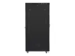 LANBERG free standing rack 19inch cabinet 42U 800×1200 glass door LCD flat pack black