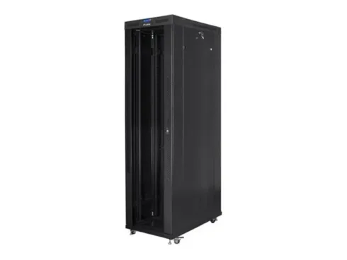 LANBERG Free standing rack 19inch cabinet 47U 800×1200 glass door LCD flat pack black