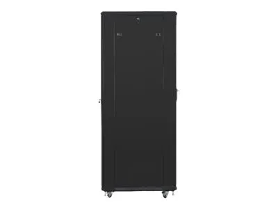 also-ff01-8842-23b LANBERG rack cabinet 19inch free-standing 42U/800×800 self-assembly flat pack with mesh door black