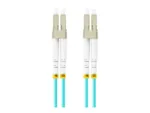 LANBERG fiber optic patchcord MM LC/UPC-LC/UPC duplex 3m LSZH om3 50/125 3.0mm aqua
