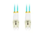 LANBERG fiber optic patchcord MM LC/UPC-LC/UPC duplex 3m LSZH om3 50/125 3.0mm aqua