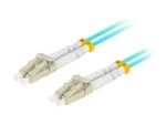 LANBERG fiber optic patchcord MM LC/UPC-LC/UPC duplex 3m LSZH om3 50/125 3.0mm aqua