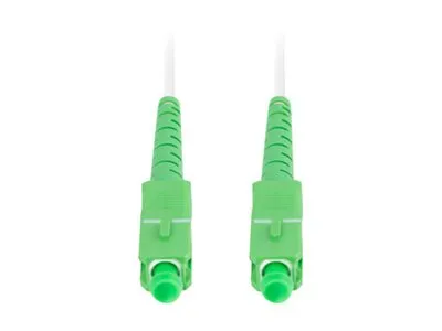 LANBERG fiber optic patchcord SM SC/APC-SC/APC simplex 15m LSZH g657b3 3.0mm white