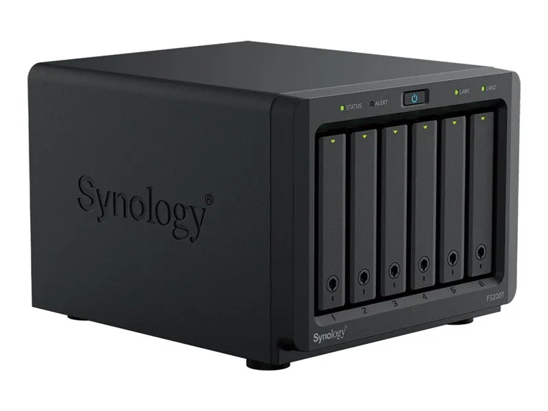 also-fs200t SYNOLOGY FS200T 6-Bay Flashstation Intel Celeron J4125 4GB DDR4 Non ECC 2xUSB 3.2 Gen 1 Port