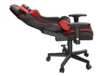 GEMBIRD Gaming chair SCORPION black mesh red skin accents