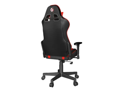 GEMBIRD Gaming chair SCORPION black mesh red skin accents