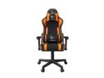 GEMBIRD Gaming chair SCORPION black mesh orange skin
