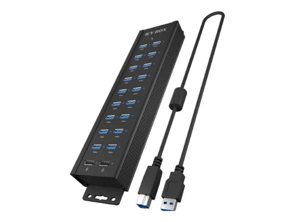 also-ib-hub1720-u3 ICY BOX IB-HUB1720-U3 20-in-1 USB HUB