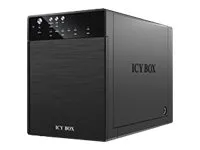 ICY BOX IB-RD3640SU3 External 4×3.5inch USB 3.0 eSATA Host RAID 0 1 3 5 10 Black