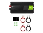 GREENCELL Car Power Inverter 24V to 230V Pure Sine 1500W