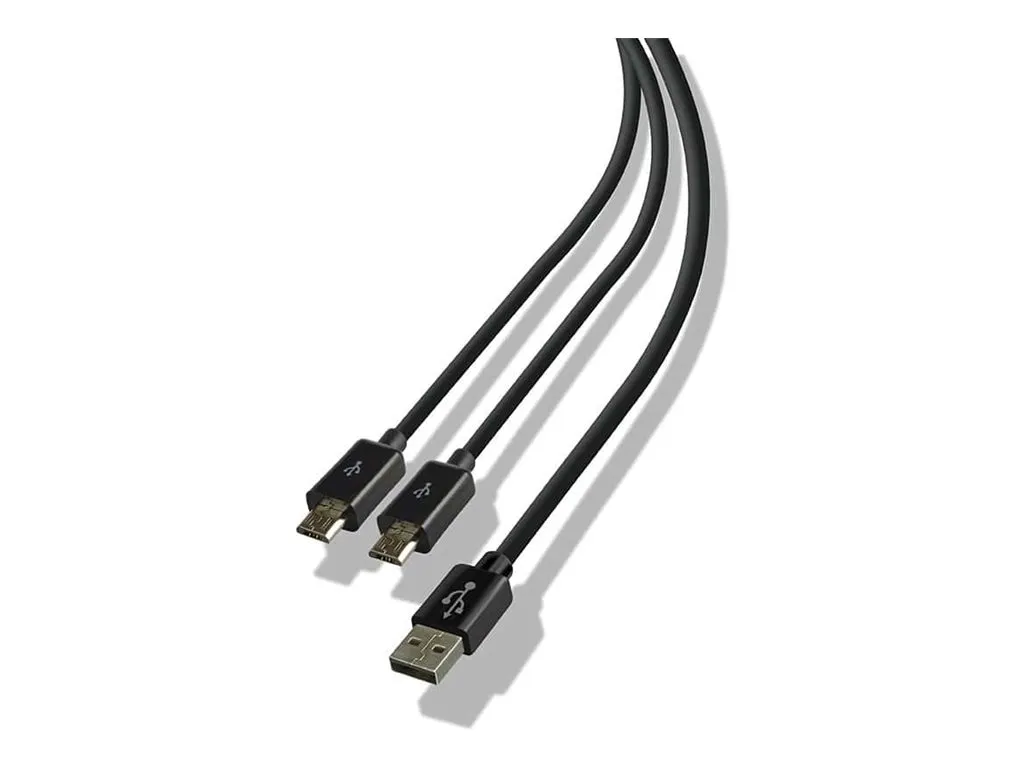 also-jvaps400040 LEXIP X STEELPLAY Dual Play & Charge Cable for Controller 3m Black PS4