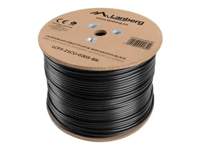 LANBERG LCF5-21CU-0305-BK FTP stranded cable CU OUTDOOR cat. 5e 305m Black