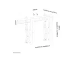 NEOMOUNTS VW1000 Videowall Mount Fix 32-75inch max 50kg VESA max 600×400 ADistance to wall 5-20cm