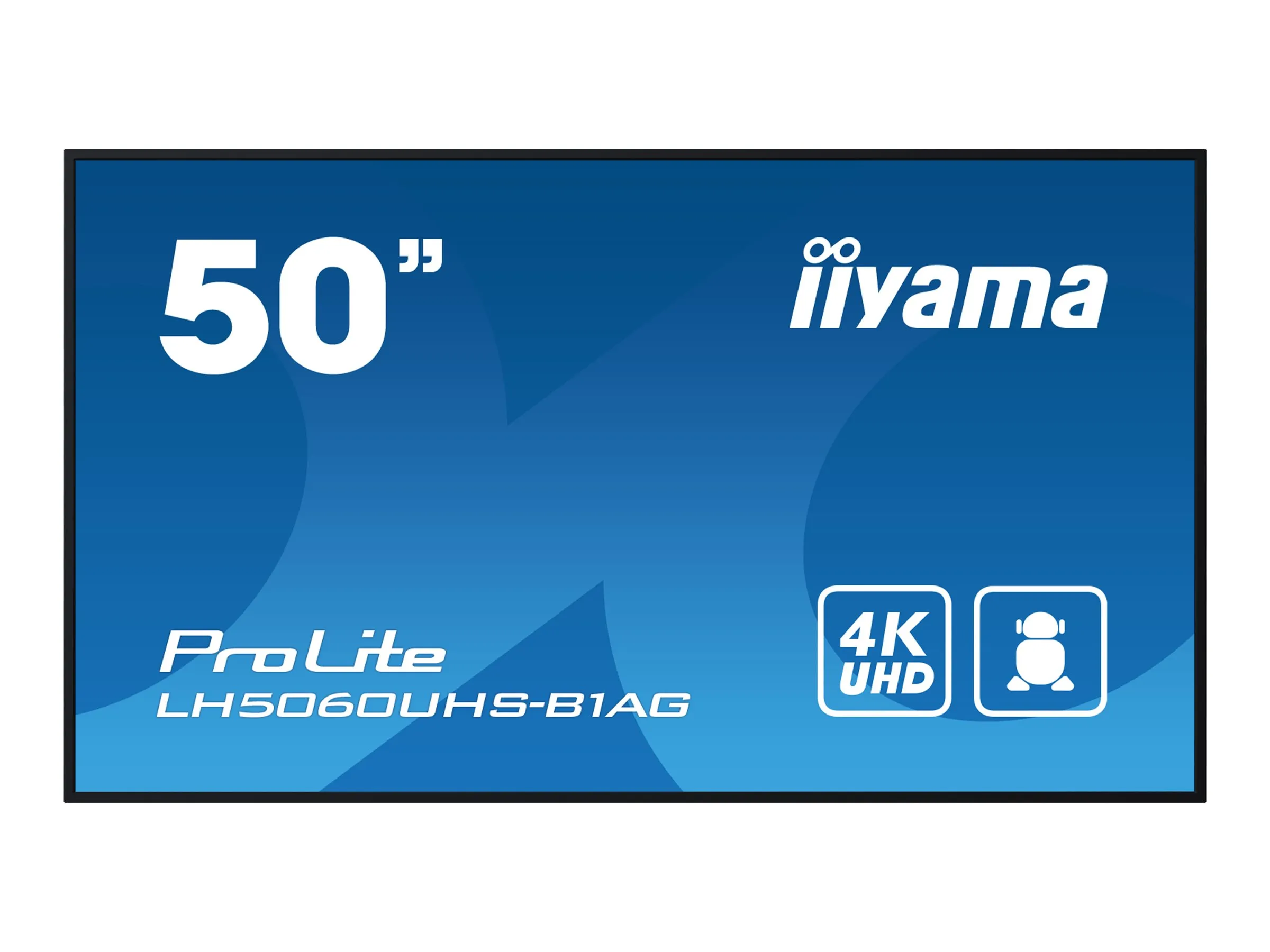 also-lh5060uhs-b1ag IIYAMA LH5060UHS-B1AG 50inch 3840×2160 UHD IPS panel Haze 25perc 500cd/m2 Landscape and Portrait Speakers 2x 10W 3x HDMI USB 2.0