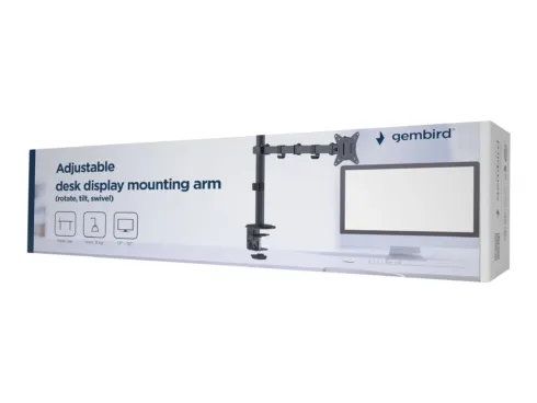 GEMBIRD MA-D1-01 Adjustable desk display mounting arm -rotate tilt swivel- 17-32inch up to 9 kg