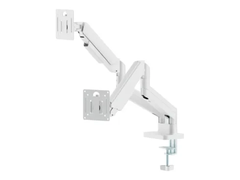 GEMBIRD Desk mounted adjustable double monitor arm 17-32inch White