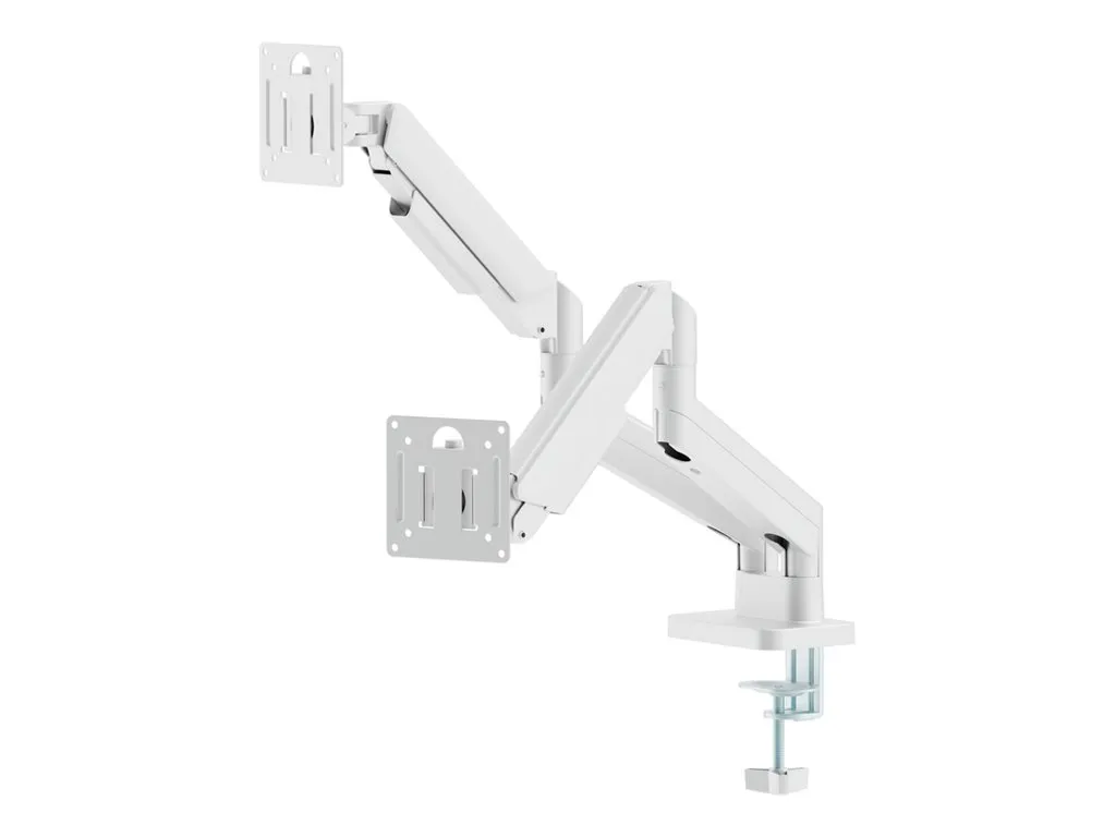 also-ma-da2-06-w GEMBIRD Desk mounted adjustable double monitor arm 17-32inch White