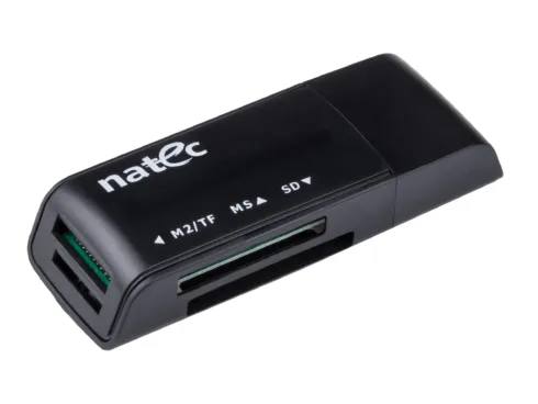 NATEC NCZ-0560 Card Reader MINI ANT 3 SDHC MMC M2 Micro SD USB 2.0 Black