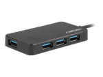 NATEC NHU-1342 Hub USB 3.0 Moth 4-ports Black