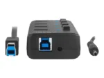NATEC NHU-1557 Hub USB 3.0 Mantis2 4-ports on/off with AC Adapter Black