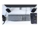 NATEC NKL-1507 Keyboard NAUTILUS SLIM Black/Grey USB US Layout