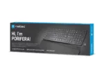 NATEC NKL-1995 PORIFERA BT+2.4GHz Backlit Ergonomic Wireless keyboard US
