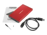 NATEC NKZ-1279 external enclosure RHINO GO for 2.5inch SATA USB 3.0 Red